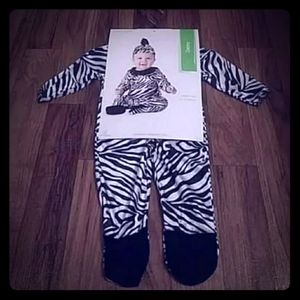 NEW ZEBRA Halloween 2 Pcs Costume Infant 6-12 Mon
